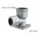 TLY-1214 1/2-2 aluminium pex pipe fitting brass elbow wall NPT nickel plated water oil gas mixer matel plumping joint