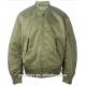 Green Color Plain Zip Cuffs Ma1 Bomber Jacket US / Asian / Middle East Africa Sizes