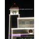 4 four sided clocks tower with backlit illumination led lights 1m 2m diameters - Good Clock(Yantai) Trust-Well Co.,Ltd