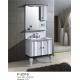 Two Foot Floor Standing Bathroom Sink And Cabinet PVC Material Anti Cracking / Deformation