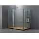 Size Customized Clear Toughened Glass , Bathroom Shower Glass For Shower Enclosure