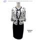 Black and white dot pattern women's suits 8017B