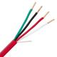 2 Core 1.5mm2 Solid Stranded Fire Alarm Cable FPLR FPLP with Drain Wire 1/0.5tc mm