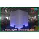 Photo Booth Backdrop 2 Middle Doors Led Inflatable Photo Booth Enclosure For Christmas