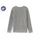 Pointelle Men's Knit Pullover Sweater Cotton Round Neck Thermal Garment Anti - Pilling