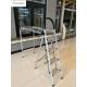 4 Foot Clothes Hanger Ladder 5.8KG 4 Steps 1.0mm Oxidized silver