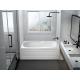 Corner Tub Freestanding Bath With Skirt JND-AT1582 Alkali Free Sanitary Grade