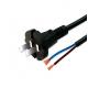 Deluxe standard 2pin black white power cable with stripped end  0.5m-10m copper power cord