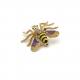 Alloy Fashion Brooch Pin , Gold Bee Brooch With Shiny Diamond OEM ODM
