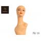 Life Size 14.2 inch Width Realistic Mannequin Head For Wigs