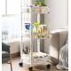 No Installation Rotating Kitchen Storage Rack Foldable Shelf Anti Rust For High Humidity Environment