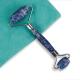 Face Thin Blue Natural Double Ended Face Roller For Double Chin