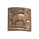 Contemporary Metal Aries Bronze Relief For Outdoor / Indoor Decoration