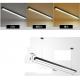 Rectangular Linear Led Ceiling Lights , Modernled Hanging Lights For Office