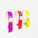Customized Logo Vinyl PVC Wristbands L Shape One layer PVC Colorful wristband Bands For Promotion And Gift Items