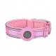 Hot Sale Airtag colorful Reflective Dog Pet Nylon Necklace Light Training Collar For Pet Dog