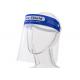 Head - Mounted Face Shield Visor , Blue Anti - Fog Reusable HD Protection Face Mask