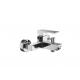 Modern Wall Mounted Shower Mixer Taps Chrome Finish For Bathroom