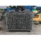 Workshop Storage Wire Mesh Pallet Cages , Galvanized Welded Industrial Storage Cage