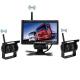 Truck Surveillance system Wireless Truck CCTV Cameras with monitor and 2 surveillance cameras