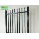 OHSAS 18001 Home Garden Powder Coated Tubular Steel Fence