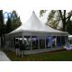 PVC White Fabric Pagoda Canopy Tent With Hot Dip Galvanized Surface Treat German Pagoda Tent