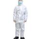 Xxl Disposable Coveralls White Safety Protective Asbestos Jumpsuit Waterproof