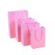 Personal logo printing ladies underwear Pink color paper shopping bag