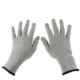 Grey Carbon Fibre 40D Silver Conductive  Gloves