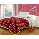 Double Layers Flannel Throw Blanket Oblong Shape Durable For Keeping Warm