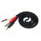 TS Mono Audio Y Splitter Cable Low Noise Resistance For Multimedia Home Stereo System