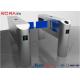 Single Pole Half Height Turnstile , Pedestrian Turnstile Gate With Card Reader