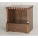 Dark Color Wooden Hotel Bedside Tables With One Drawer , King / Queen Size