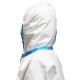 Breathable Disposable Protective Coverall For Hospital , Pharmacy , Clinic
