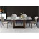 Hotel Wedding Events White Marble Dining Table Rectangular Modern Minimalist Design Luxury Table