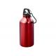 Colorful Reusable Aluminum Sports Drinking Bottle 400ml With Carabiner