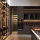 Custom Modular Modern Home Kitchen Furniture With Wine Cabinet