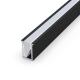 Square Recessed LED Profiles  , LED Strip Aluminum Channel 6063 Alloy Material