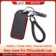 Anti Scratch Leather Car Key Case , Mitsubishi OEM Leather Car Key Holder