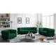 OEM Cheap price Luxury Sectional sofa set Green Color Velvet Upholstered sofas Furniture High-End North American style