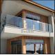 10mm Transparent Tempered Glass Balcony Railing Systems Safety Barrier Maximizes Space