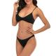 Woman Two Pieces Polyester Swim Suit Beach Dress Solid Colors Sexy
