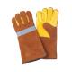 Grade AB Cow Split Leather Working Welding Gloves with High Temperature Resistance