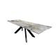 1800(+450+450)*1000mm Modern Ceramic Top Dining Table With Extensible System With Metal Base DT-31047A