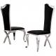Modern sS Leg Velvet Fabric Upholstered Dining Chairs