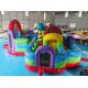New Design Popular Inflatable Fun City Earth Figure Giant Inflatable Playground Inflatable Bouncer With Slide For Kids