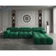Fashion Luxurious Living Room Sofa Green L Shape Modular Nordic Minimalism Modular Living Room Sofas