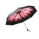 Flower Print Lightweight Folding Umbrella , Ladies Compact Windproof Umbrella