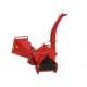 PTO Direct Drive Hydraulic Wood Chipper Red Color With 4 Rotor Blades