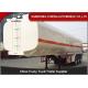 4 Compartments Fuel Tanker Semi Trailers Tri-Axles 45000 Liters Petrol Tankers
